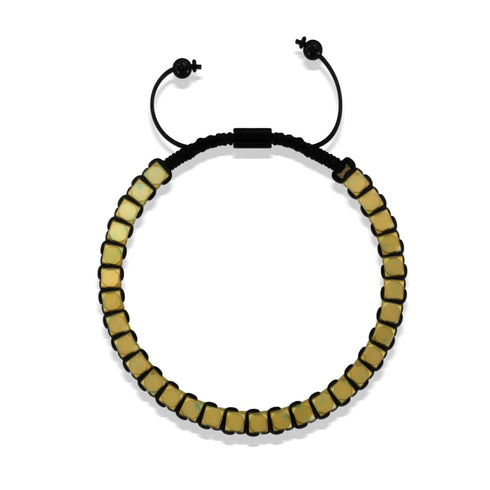 Heiliges Geom | Mattbronze Hämatit | Rotguss | Oktaeder Armband